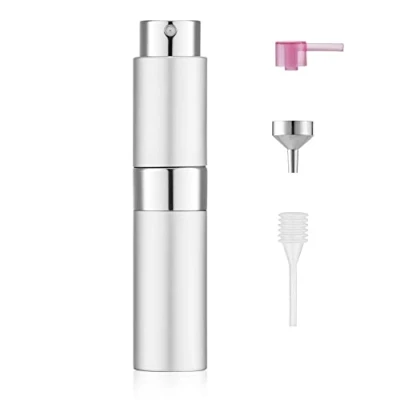 Image of Toureal 8ml Perfume Atomiser for Travel, Refillable Spray Bottles, Aftershave Dispenser(White)