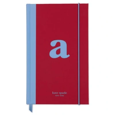 Image of Kate Spade New York Just Mine Notebook Journal, Monogram Cloth Hardcover 8.25&quot; x 5.25&quot;, Diary Includes 168 Lined Pages, A