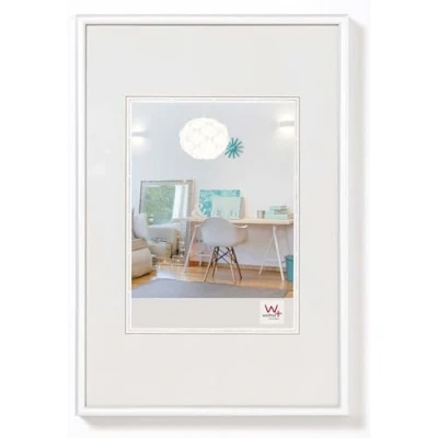 Image of walther Design Picture Frame White 13 x 18 cm New Lifestyle Plastic KV318W