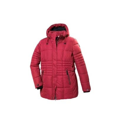 Image of STOY Women&#039;s Quilted Jacket with Zip Off Hood Large Sizes STW 3 WMN QLTD JCKT, Deep Red, 54, 41912 000
