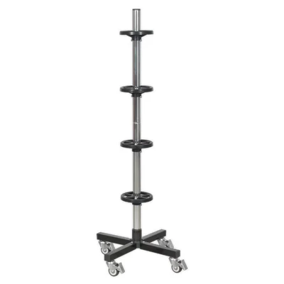 Image of Sealey Wheel Storage Trolley 100kg Capacity