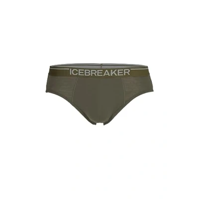 Image of Icebreaker Men&#039;s Merino Wool Anatomica Briefs 150 Ultralight Fabric Loden, S