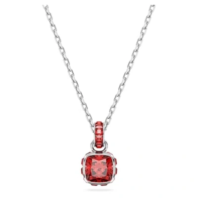Image of Swarovski Birthstone PEND JUL Pendant Necklace red, Women&#039;s, Size: One Size, Red