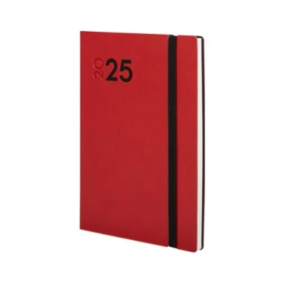 Image of Finocam Dynamic Mara 2025 Weekly Vertical View Agenda January December (12 months) Red Spanish