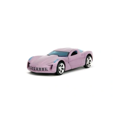 Image of Pink Slips 1:32 W2 2009 Chevy Corvette Stingray Concept Die Cast Car, Toys for Kids and Adults(Dusty Purple)
