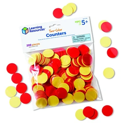Image of Learning Resources Two Color Counters, Red and Yellow, Pack of 200