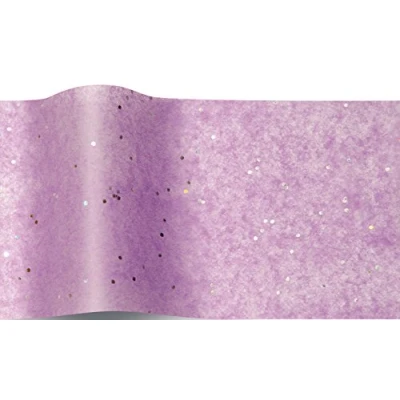 Image of SatinWrap Luxury Tissue Wrapping Paper Amethyst Gemstone Sparkle 5 sheets