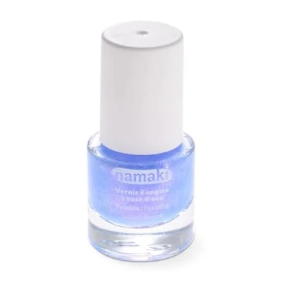 Image of Namaki Organic Nail Polish for Children Water Based Peel Off Formula Dries Quickly Colour 33 Lavender Blue 7.5ml