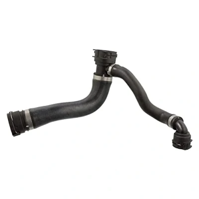 Image of 17127576356, 17127586774 Radiator Hose FEBI BILSTEIN 103465 Upper Left EPDM (ethylene propylene diene Monomer (M class) rubber) with quick couplers
