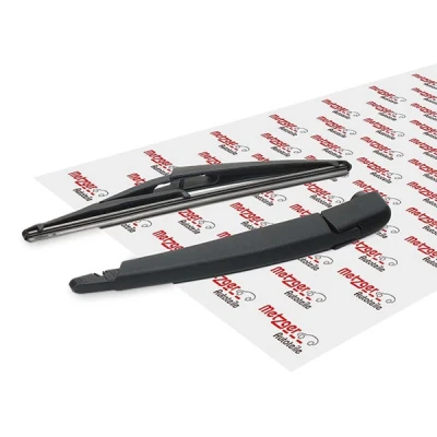 Image of 2128201244, 2128201945, A2128201244, A2128201945 wiper Arm METZGER 2190190 Rear with integrated blade, cap MERCEDES BENZ: E Class T modell