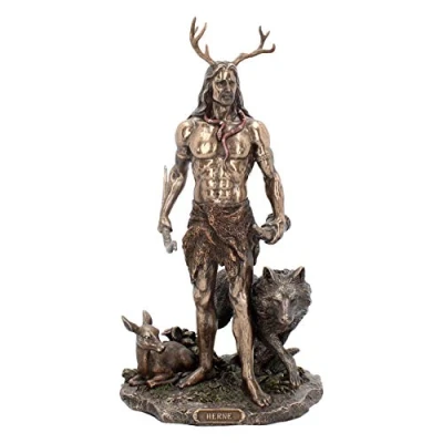 Image of Nemesis Now Herne and Animals Figurine 38cm Bronze