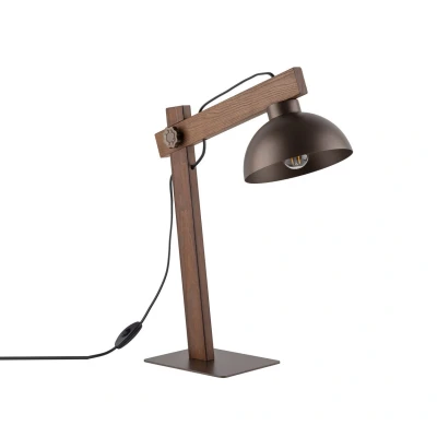 Image of Oslo Desk Task Lamp Brown 1xE27