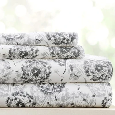 Image of Linen Market Sheet Set, Microfiber, Make a Wish Gray, King