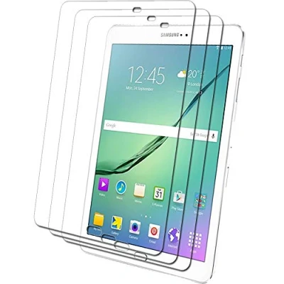 Image of TECHGEAR [Pack of 3] Screen Protectors for Samsung Galaxy Tab S2 9.7 Inch (SM T810 / SM T815) Ultra Clear Lcd Protector Guard Covers With Cleaning Cloth &amp; Application Card