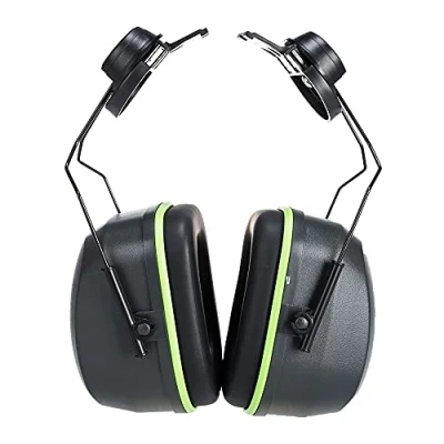 Image of Portwest Premium Clip On Ear Protector, Color:Grey,Size:One Size,PS45GRR