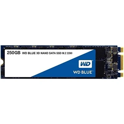 Image of Western Digital WDS250G2B0B WD Blue 3D NAND Internal SSD M.2 SATA, 250 GB Black