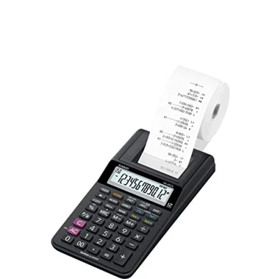 Image of Casio HR 8RCE WE Printing desktop calculator White Display (digits): 12 battery powered,Mains powered