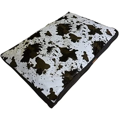 Image of Ellie Bo Jumbo Dog Bed for 60 inch Cage/Crate Cowhide Pattern