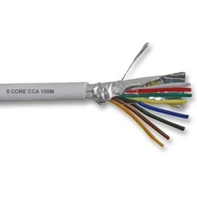 Image of kenable Alarm Security SCREENED CCA Cable 8 Core White 100m [100 metres]