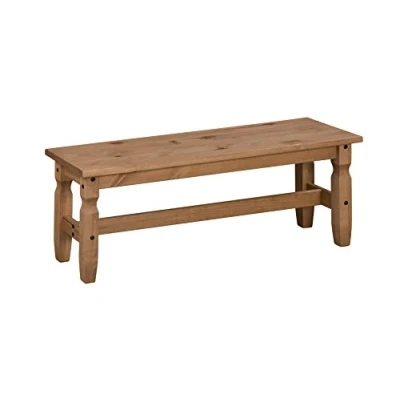 Image of Mercers Furniture Corona Bench Pine, 4 ft
