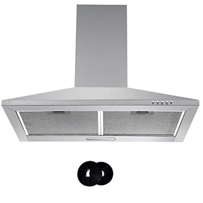 Image of Cookology 70cm Extractor Fan, Chimney Cooker Hood in Stainless Steel &amp; Filters