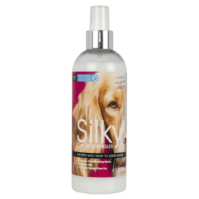 Image of Natural VetCare Silky Detangling and Conditioning Grooming Spray for Dogs Cats, 300 ml