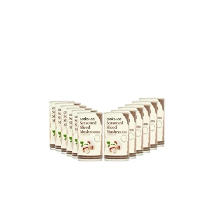 Image of Cooks &amp; Co Seasoned Sliced Mushrooms 345g (Pack of 12)