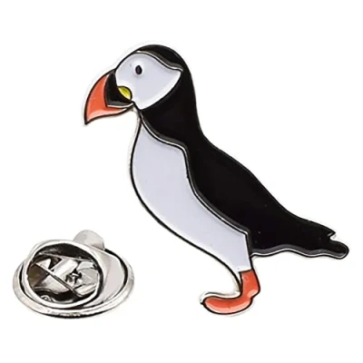 Image of Puffin Bird Metal Enamelled Pin Badge Lapel XJKB2 43