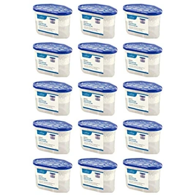 Image of Dehumidifier Condensation Remover 500ml Moisture Absorber, Dehumidifiers for Damp, Mould, in Home, Kitchen, Wardrobe, Bedroom, Caravan, Office, Garage, Bathroom 15 Pack