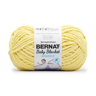 Image of BERNAT Baby Blanket Sparkle 300g Sunshine