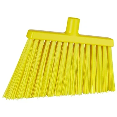 Image of Vikan 29146 Broom,Angle Cut,Stiff,11&quot;,PP/PET,Yellow