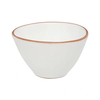 Image of Premier Housewares Calisto Cereal Bowl, White Glazed Terracotta, 17 x 9 cm