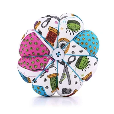 Image of Wrist Pin Cushion, Diy Handcraft Tool Band Cushions Cushion Wristband Cute With Elastic Belt(#1)