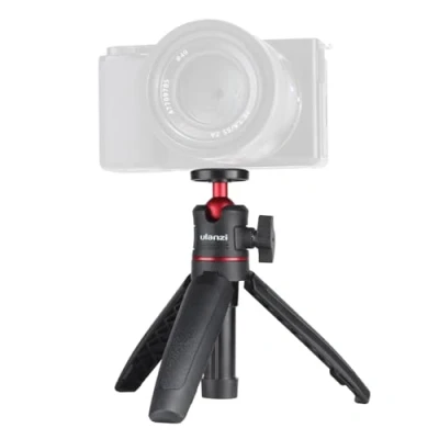 Image of ULANZI MT 08 Compact Travel Tripod Portable Mini With 1/4 Inch Screw Compatible Sony ZV1/RX100 VII/RX1R II, Canon G7X Mark, Fujifilm X100V, Leica Q2
