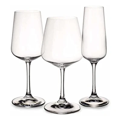 Image of Villeroy &amp; Boch Ovid 12 Piece Wine, Goblet and Champagne Glass Set Gift Box