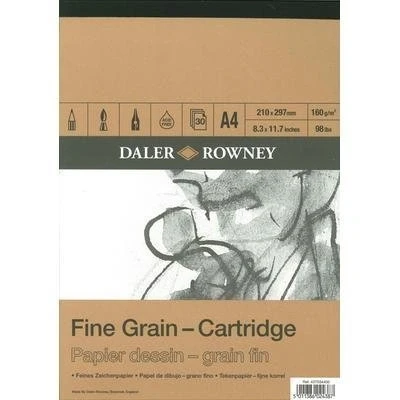 Image of Daler Rowney DR Fine Grain Cartridge Pad A4 160g
