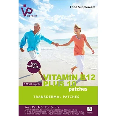 Image of VIE Healthcare Vitamin B12 Plus 10 Transdermal Patches, 6 Patches