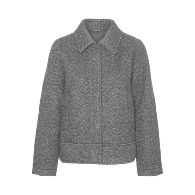 Image of Vero Moda Vmlara Emilia Light jacket, Women&#039;s, Size: XS, Medium grey melange