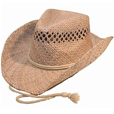 Image of Quality Natural Straw Cowboy Hat (one Size Shapeable)