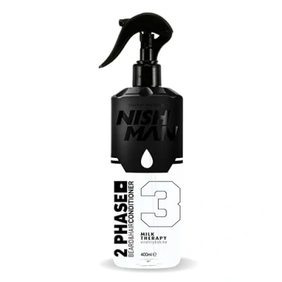 Image of NISHMAN Hair and Beard Conditioner Spray 400 ml (Milk Therapy)