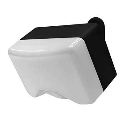 Image of Black IQ PIR Battery Operated Utility Light Outdoor Wall Exterior Motion Sensor 300 Lumen LED Spotlight (Single)