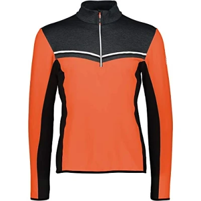 Image of CMP 39l2597 Men&#039;s Turtleneck Ski Shirt, Men, 39L2597, Tango, 56 (EU)