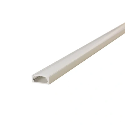 Image of 2M Profile Aluminium Surface Mount Frosted Clip In Diffuser Integral LED