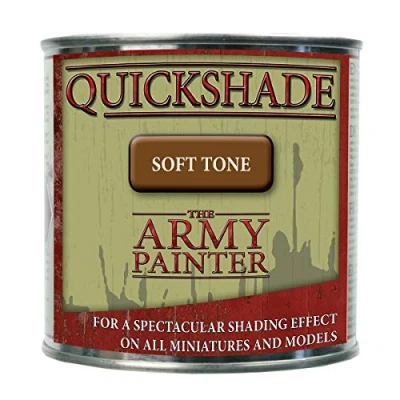 Image of The Army Painter Quickshade Dip Soft Tone, Quickly Dipping and Shading Entire Wargaming Armies, Oil Wash for Miniature Figures, Tabletop Roleplaying or Wargames, 250 ml (Soft Tone)