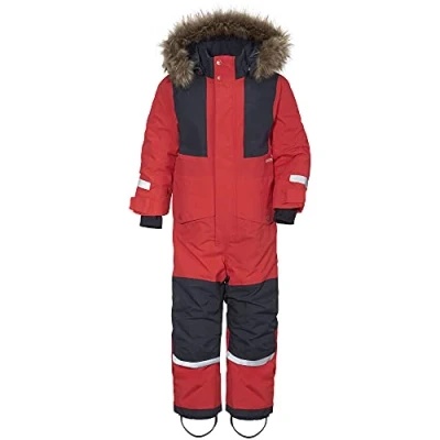 Image of Didriksons Bjornen 5 Kids Snowsuit Bright Red
