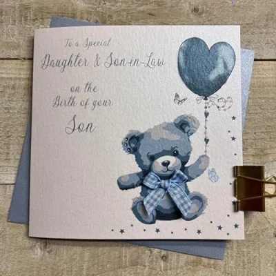 Image of New Baby Card Daughter &amp; Son in Law on The Birth of Your