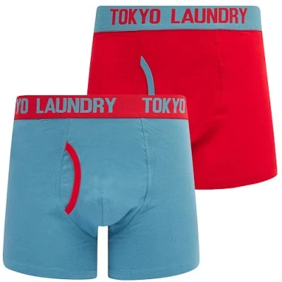 Image of Tokyo Laundry Men&#039;s &#039;Budworth&#039; 2 Pack Boxer Shorts Set