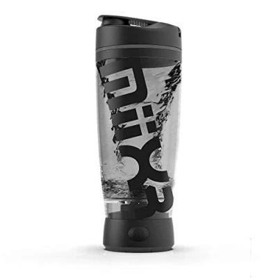 Image of Promixx Original Shaker Bottle (MiiXR Edition) Battery powered for Smooth Protein Shakes BPA Free, 600ml Cup (Black/Grey)