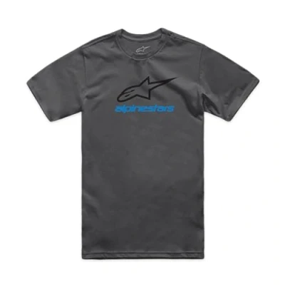 Image of Alpinestars Men&#039;s Always 2.0 CSF Tee T Shirt, Charcoal/Black/Blue, XXL