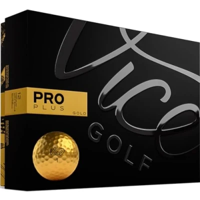 Image of Vice Golf Limited Edition Pro Plus Balls (Gold)